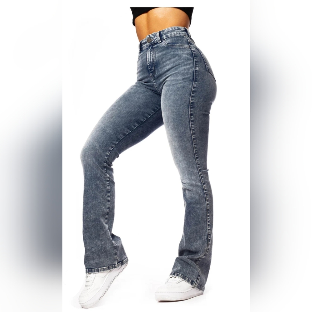 Fit jeans Small High Waist Acid Wash Flare